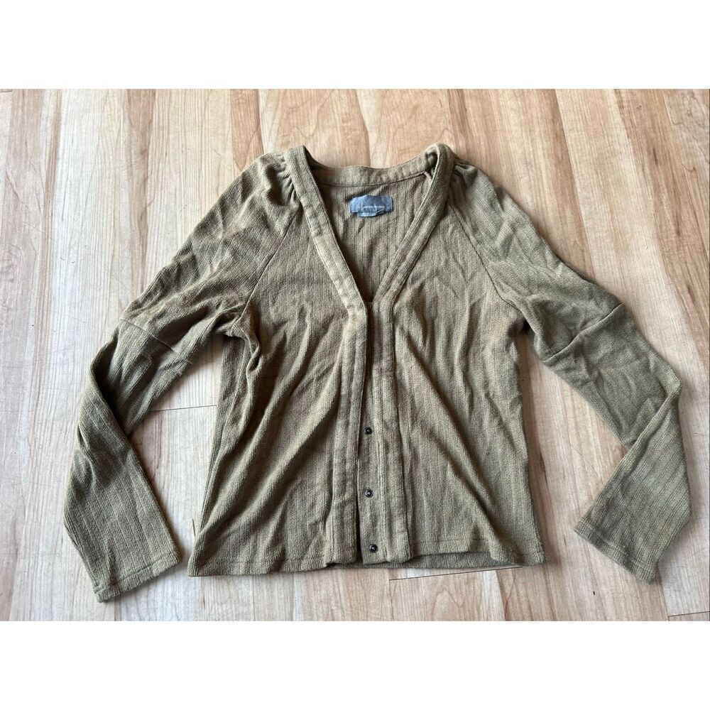 Anthropology Olive sweater